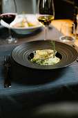 Restaurant-Barrique-Food-Wine-Mood-Risotto-Fish-Local-Zermatt Restaurant-Barrique-Food-Wine-Mood-Fisch-Zermatt