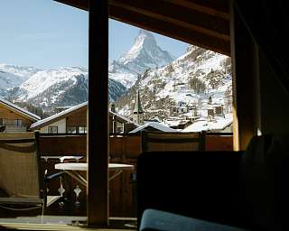 Matterhorn Doppelzimmer Deluxe im Hotel Perren